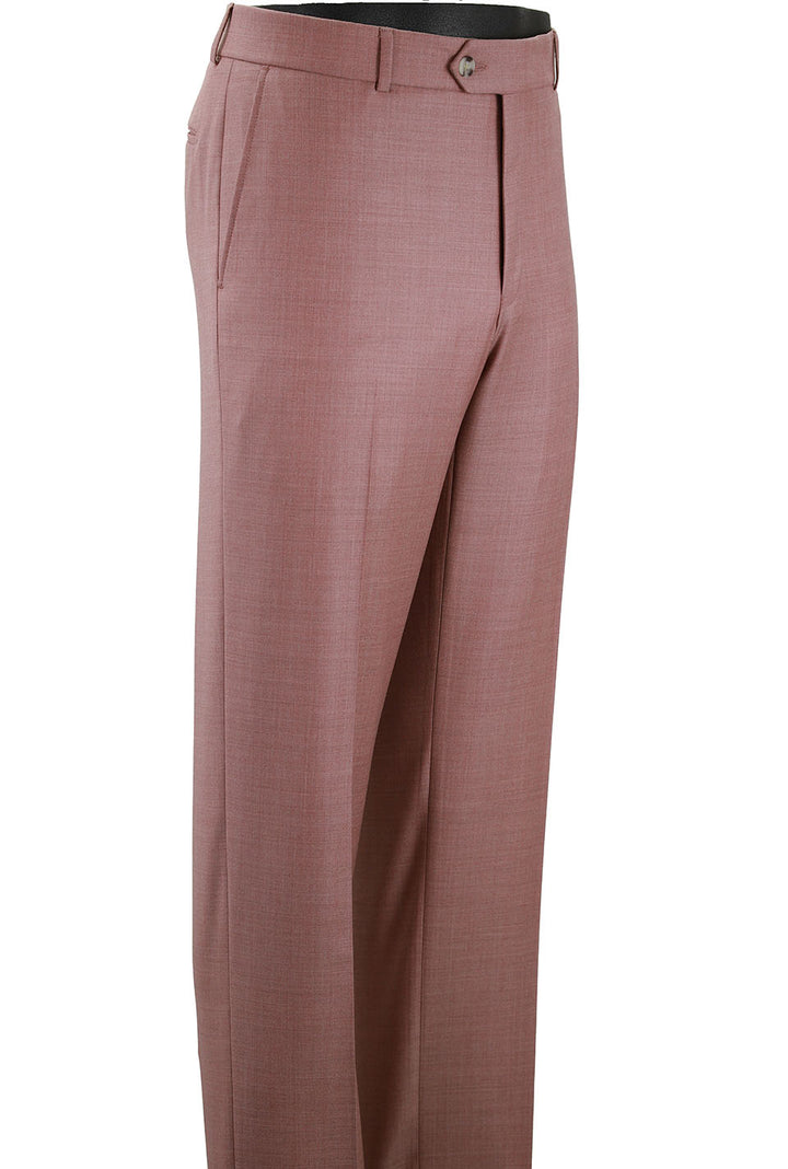 Ballin Comfort-"eze" Super 120's 4 Harness Serge Dress Pant: Mesa Rose