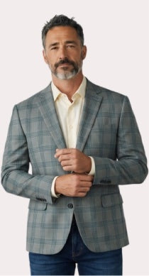 Paul Betenly Modern Soft Sport Coat: Green/Blue