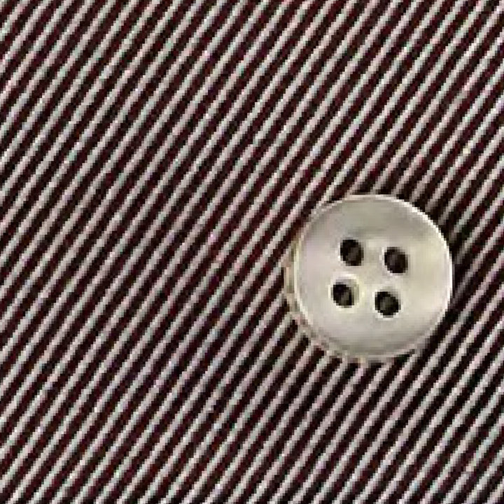 Eterna Royal Twill Slim Fit Kent Collar: Brown