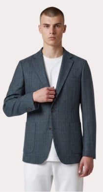Paul Betenly Modern Soft Sport Coat: Teal Plaid