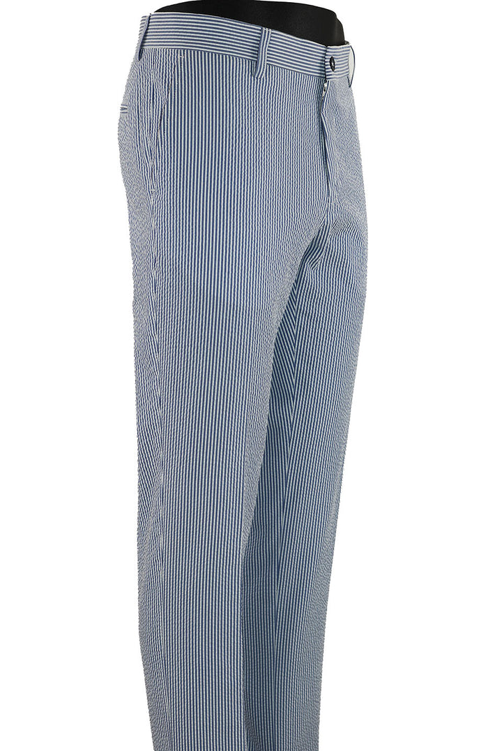 Ballin Seersucker Atwater Pant: Navy