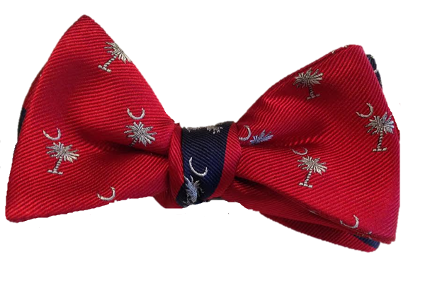 Palmetto Reversible Bowtie - Red/Blue