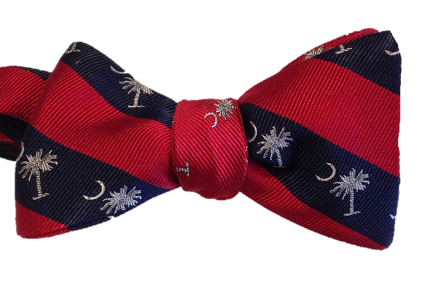 Palmetto Reversible Bowtie - Red/Blue