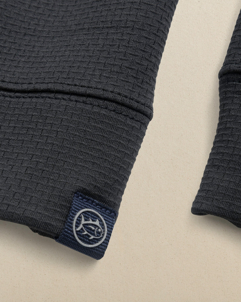 Southern Tide University of South Carolina "Block C" Schooner Quarter Zip: Caviar Black
