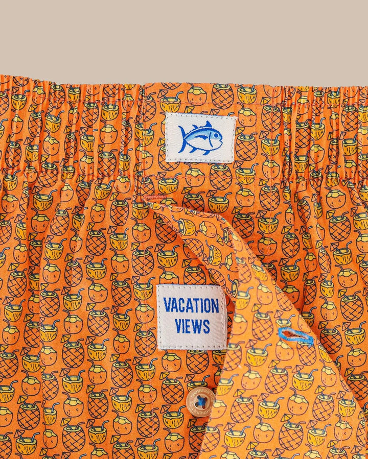 Southern Tide Vacation Views Boxer: Desert Flower Coral