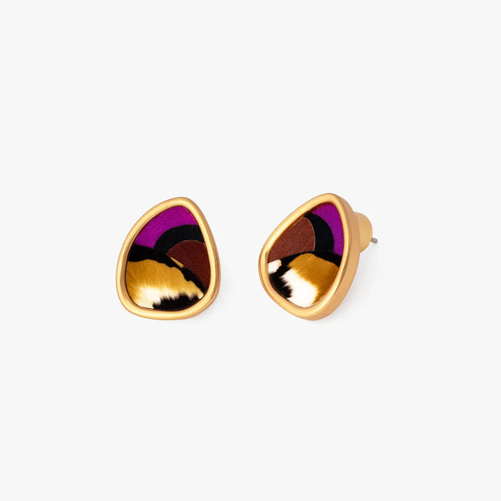 Brackish Violet Stud Earring