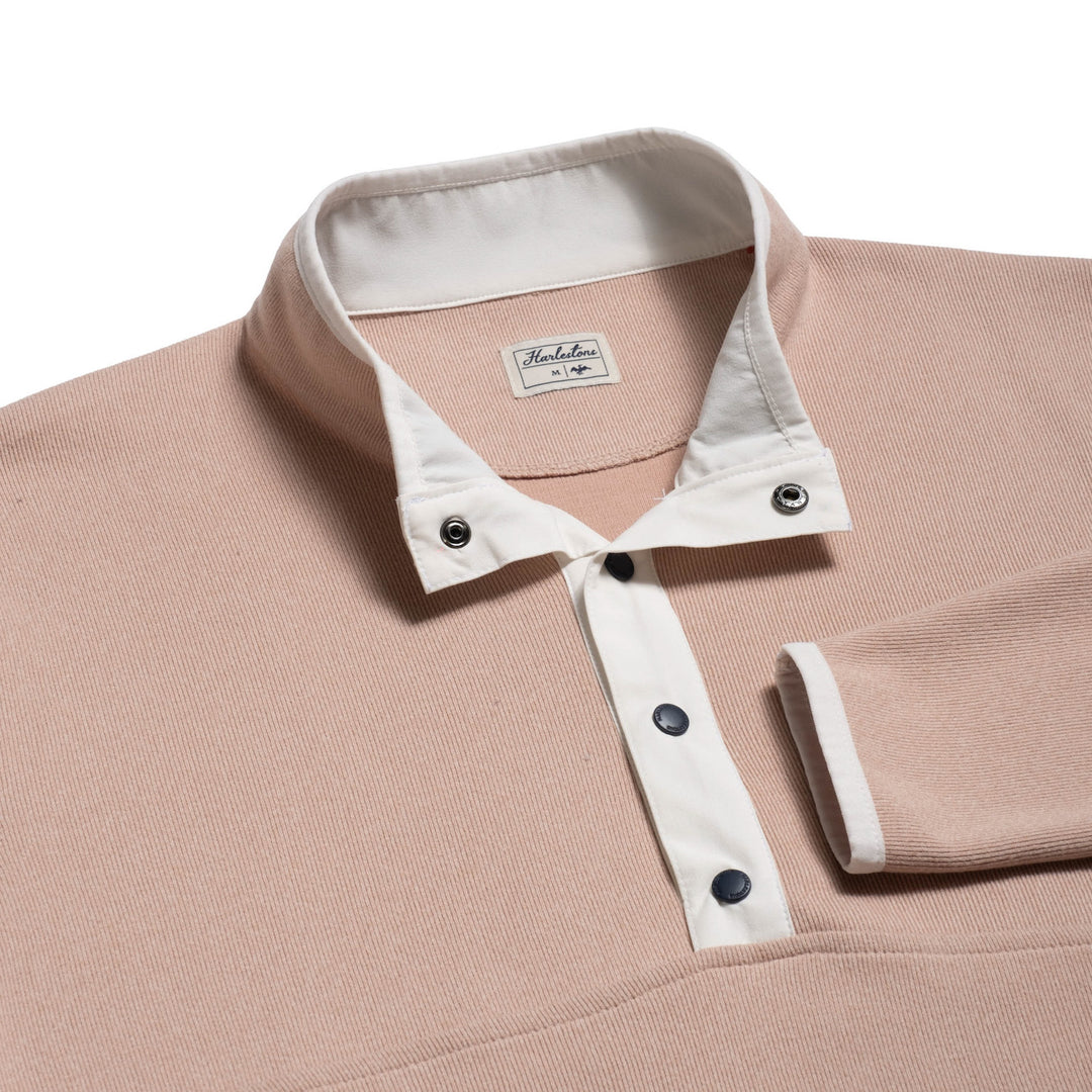 Harlestons The Dockside Fleece Pullover: Sweetgrass