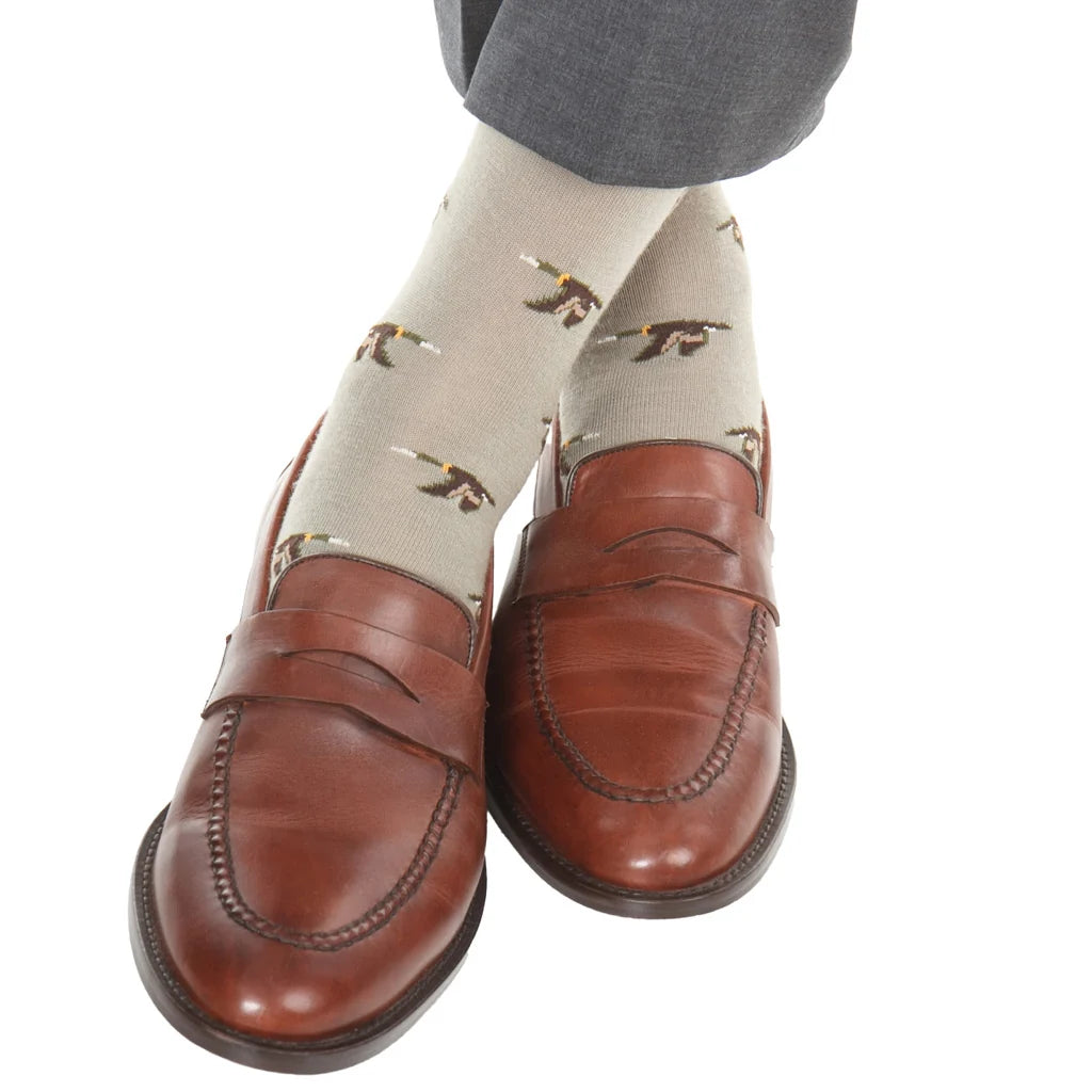Dapper Classics Mushroom Mallard Sock