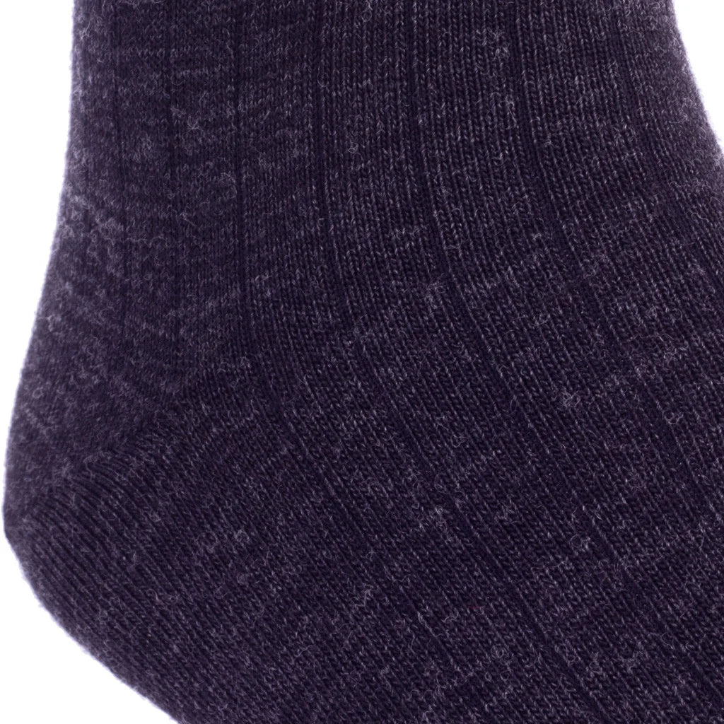 Dapper Classics Charcoal Solid Ribbed Sock