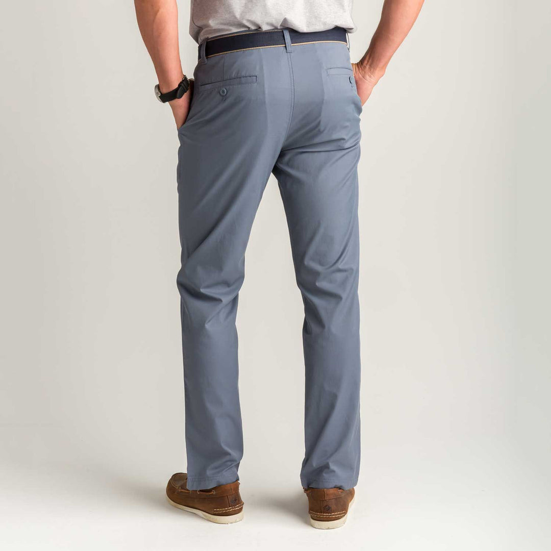 Duck Head Harbor Performance Chino: Slate Blue