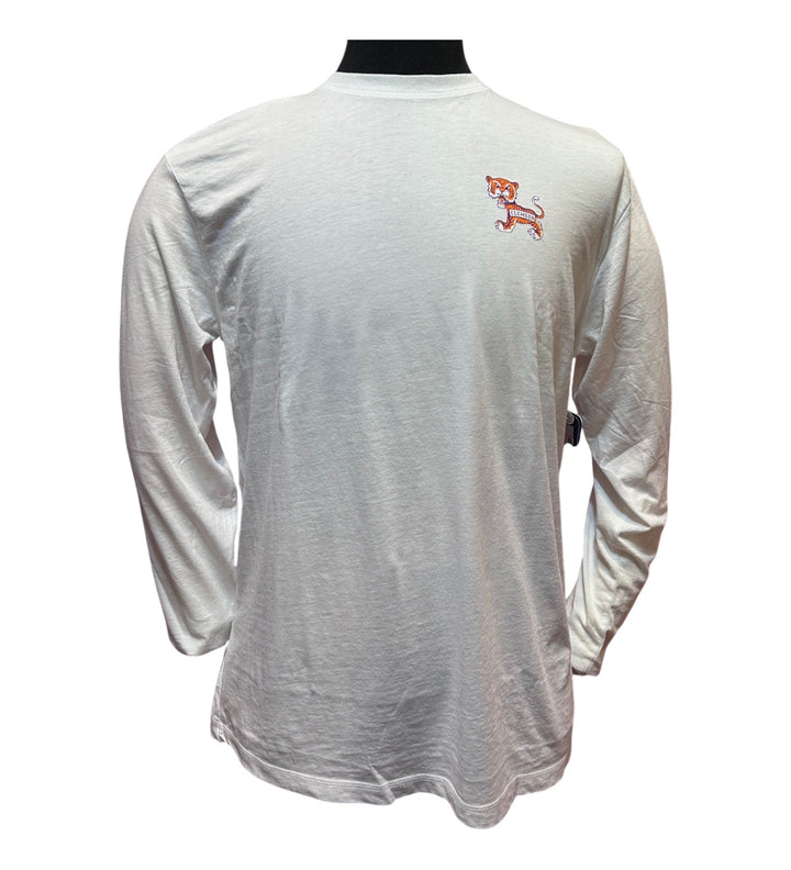 Johnnie-O Clemson University Adam Long Sleeve T-shirt: White