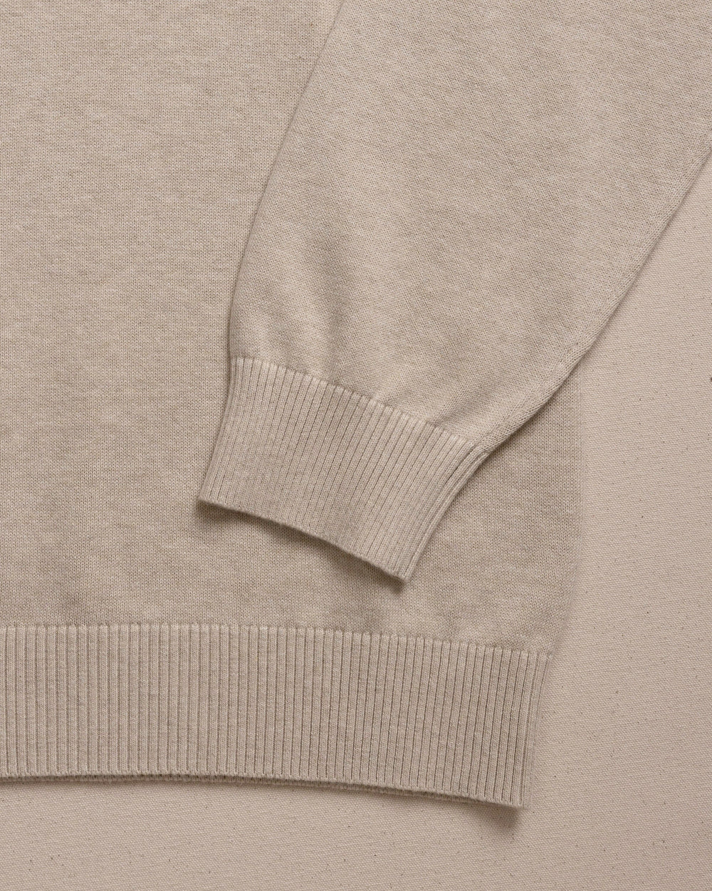 Southern Tide Whitehaven Heather Quarter Zip Sweater: Heather Sand Dunes