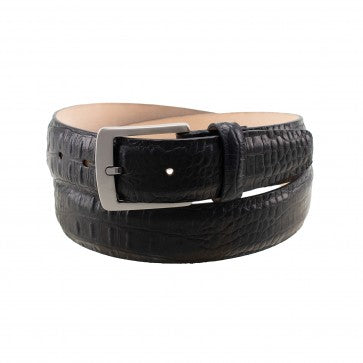 T.B. Phelps Woodside Croco Belt: Black
