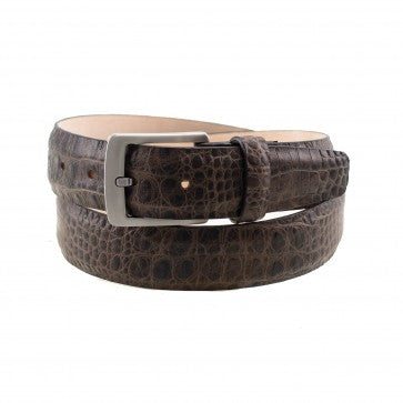 T.B. Phelps Woodside Croco Belt: Briar