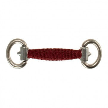 T.B. Phelps Bar Wrapped Bridge Bit: Maroon