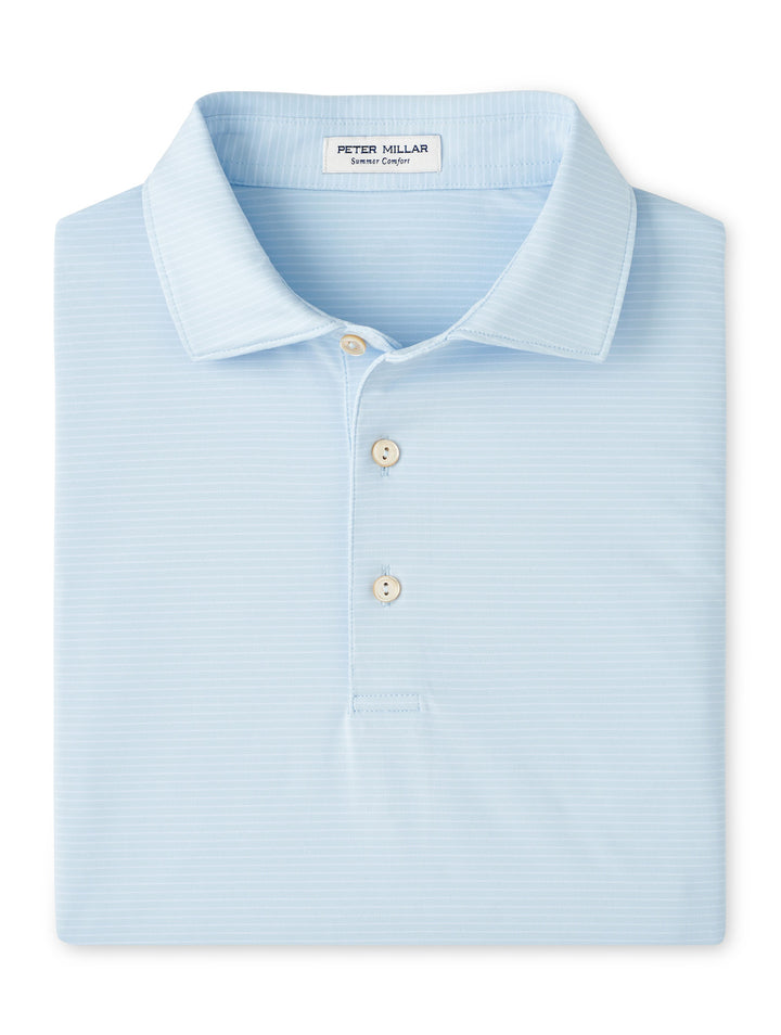 Peter Millar Highlands Performance Jersey Polo: Sky