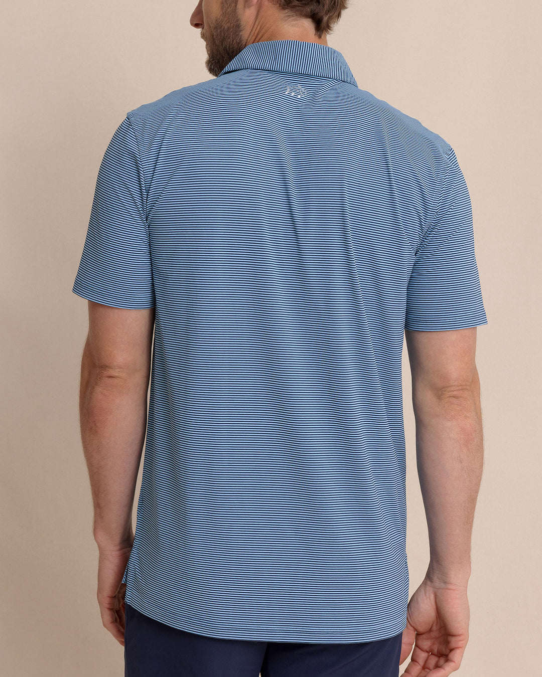 Southern Tide brrr°-eeze Meadowbrook Stripe Polo: Ocean Channel