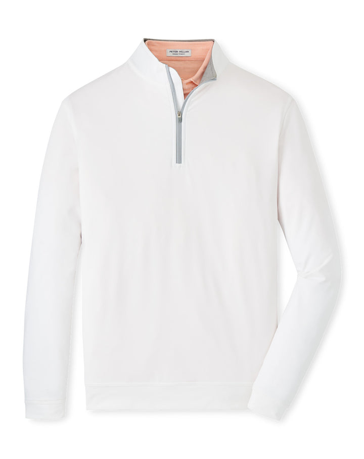 Peter Millar Perth Performance Quarter-Zip: White