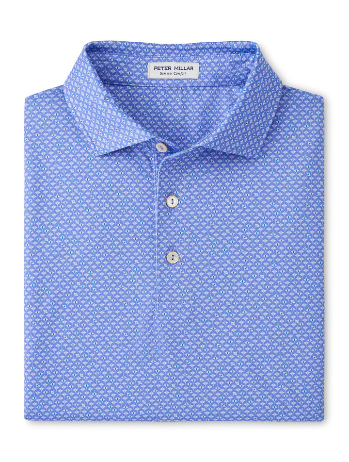 Peter Millar Oceana Rays Performance Jersey Polo: Seaside Blue