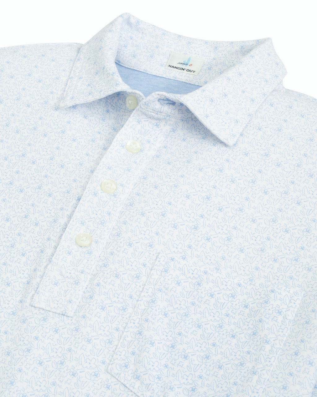 Johnnie-O Briar Printed Polo: Malibu